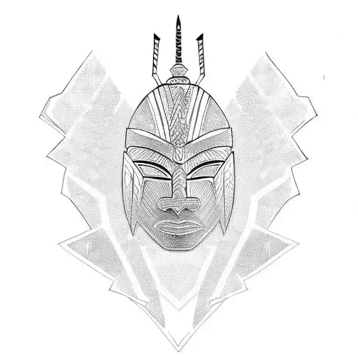 African Warrior Mask