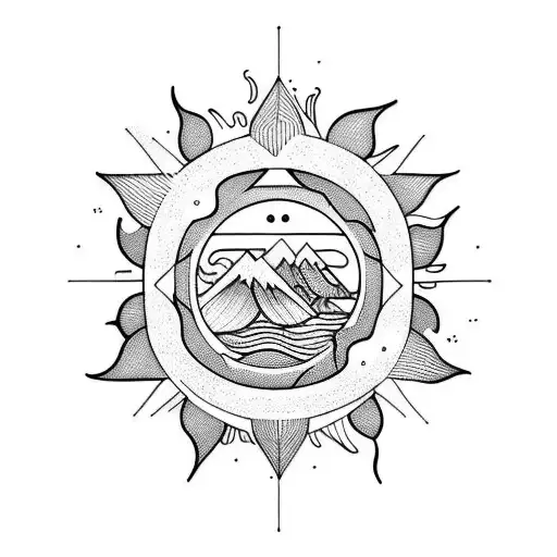 Sun And Sea And Mountains