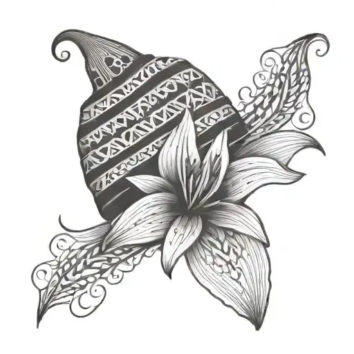 Lily Flower And Beanie Hat