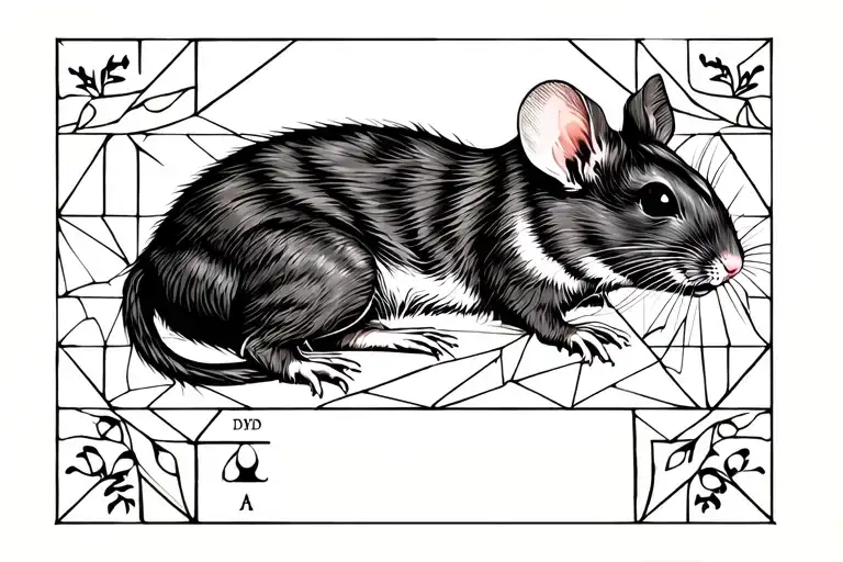 Rat As Hermit Tarot Card