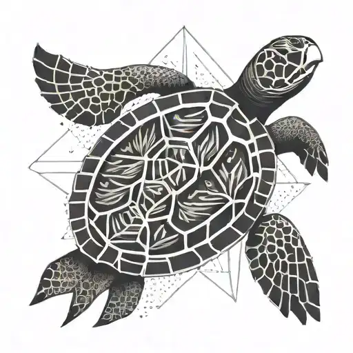 Sea Turtle And Ashes Symbolizing Death Of Child