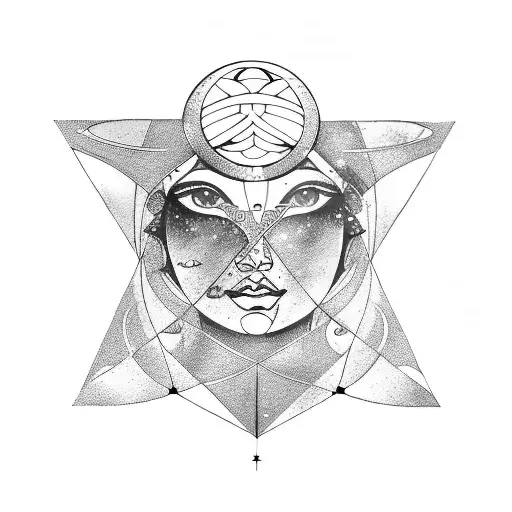 Goddess Artemis With Moon