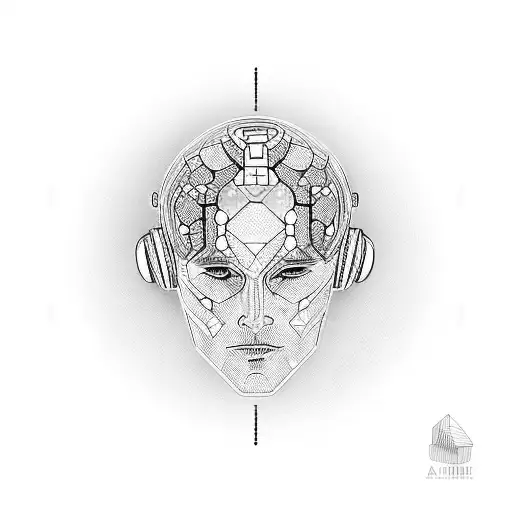 Artificial Intelligence Male Head