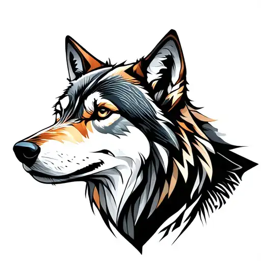 Wolf Half Geometric