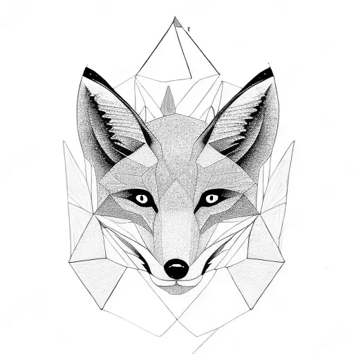 A Profile Of A Mystical Fox Fading Into Nothingness