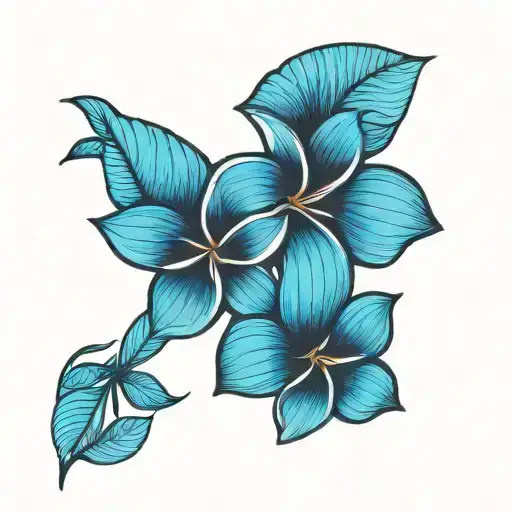 Forearm Half Sleeve Plumeria