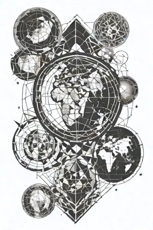 Geometric Atlas Holding The Earth