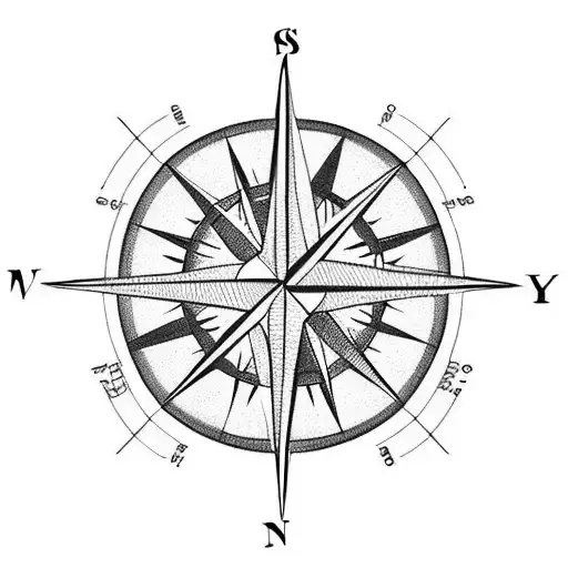 Compass With A Paper Rocket That Showing Like Traveling Arround The World