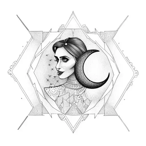 Nazanin Name With Moon