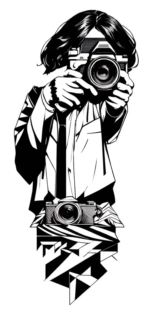 Photographer Holding A Camera