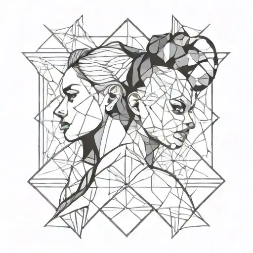 Diablo With Bun And Gentle Girl Kissing Each Other