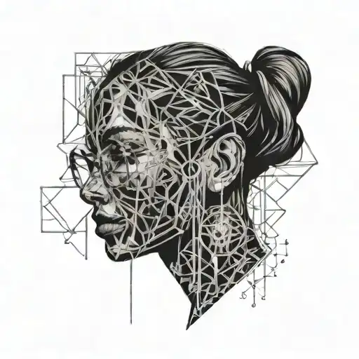 Girl With Long Black Hair And 00 Gaged Earrings And Glasses Reading Book That Covers Face