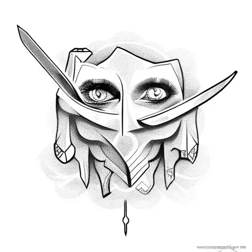 A Dagger Is Stabbed In The Eye