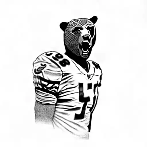 A Chicago Bears Football Player