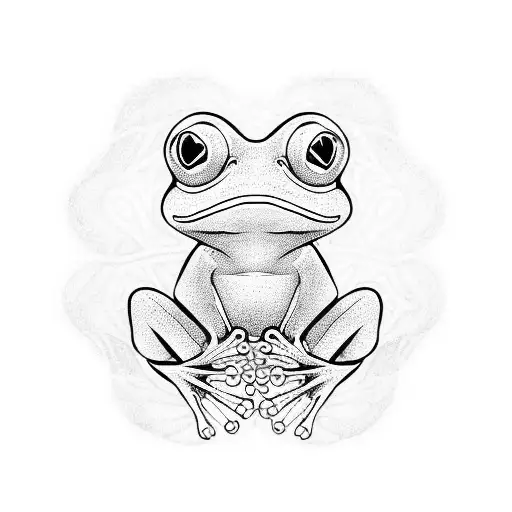 Frog Made Whit Geometrics Forms