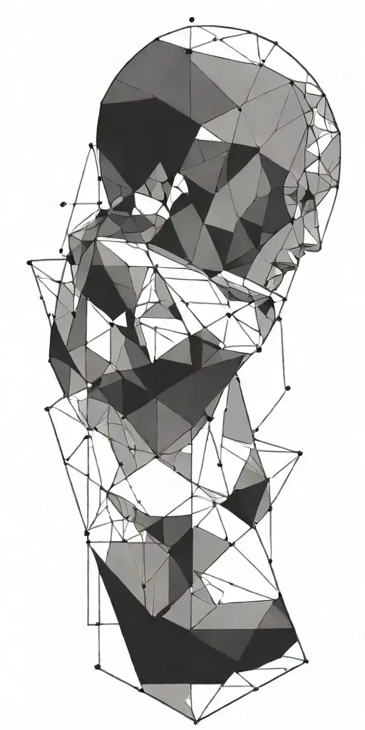 Create A Geometric Design Intertwined With Pixelated Video Game Elements