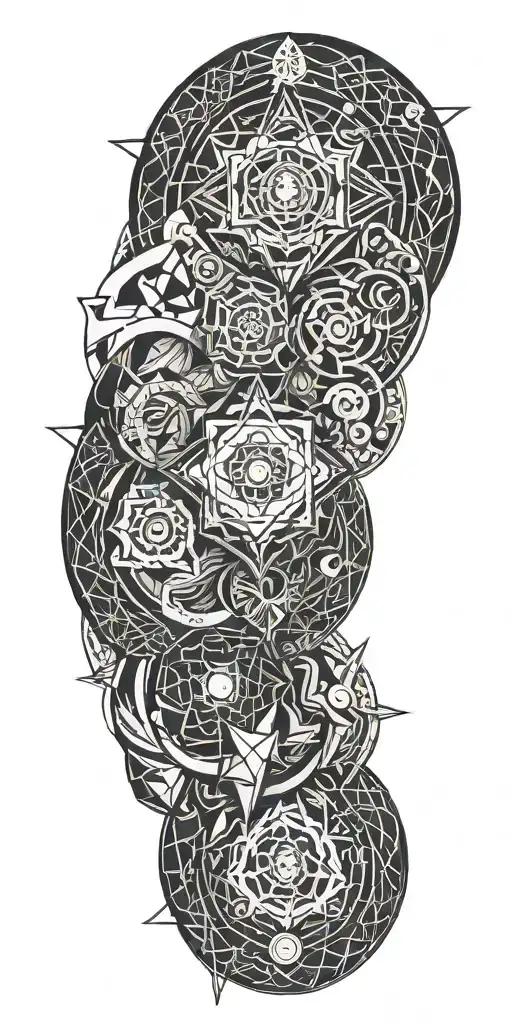 Create A Geometric Design Intertwined With Video Game Elements