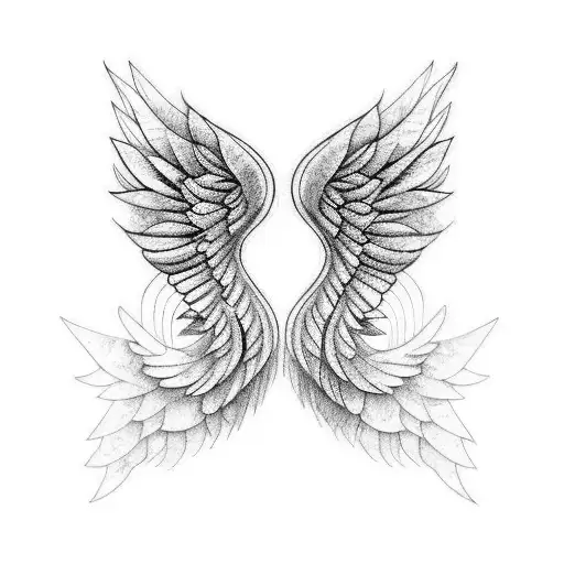 Angel Wings In Laced Detail