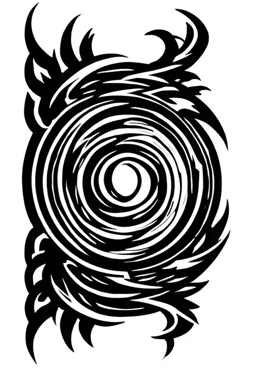 Meander Circle With God Of War Symbol Incorporated