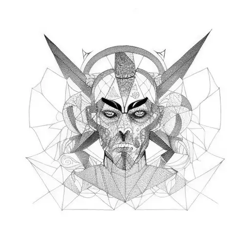 Dark Line With Many Faces