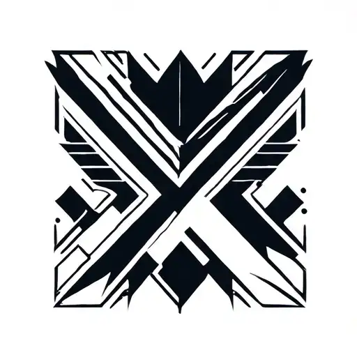 Arrow Aa Symbol Combined Together