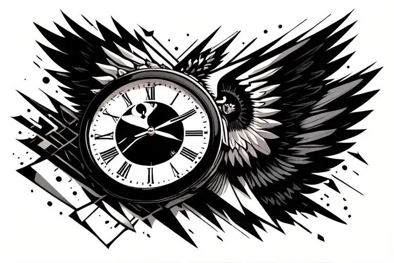 Clock Work Angle Wing Spread