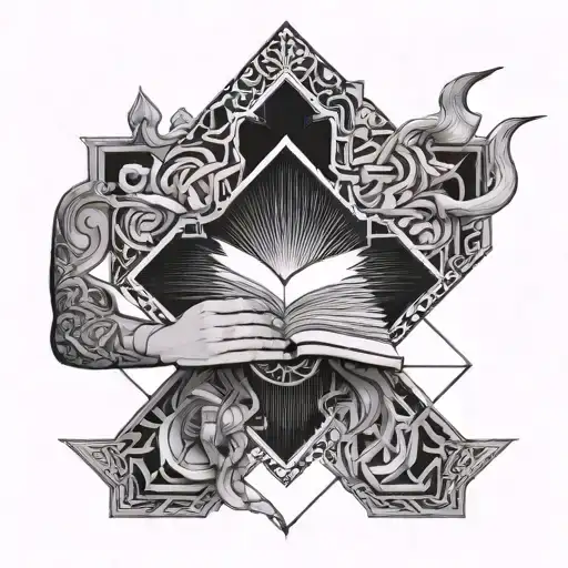 Mithology Holding Open Book