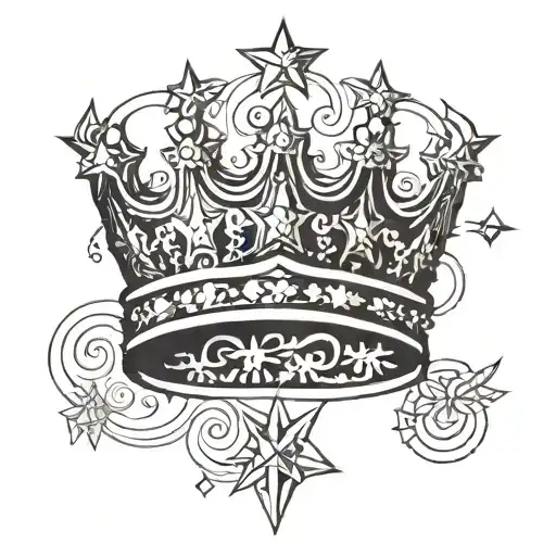 Crown With Star Made