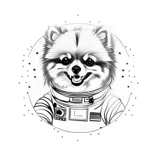 Pomeranian Astronaut
