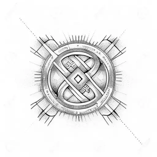 Eternity Symbol And Symbol Of Number Pi And Wisdom