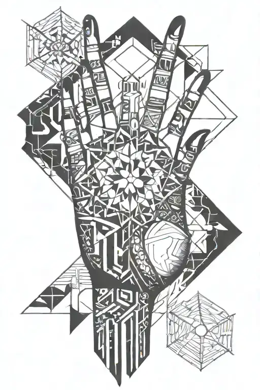 Symbol Between Hand And Wrist