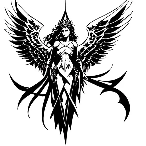 Valkyrie Wings Intertwined