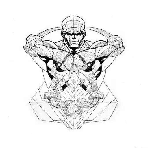 Titan Atlas Holding The Perfect Spiral In A Pose Like The Thinker