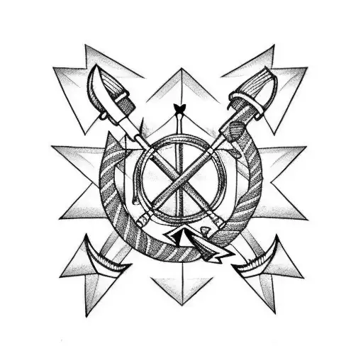 Travel With Anchor And Arrows