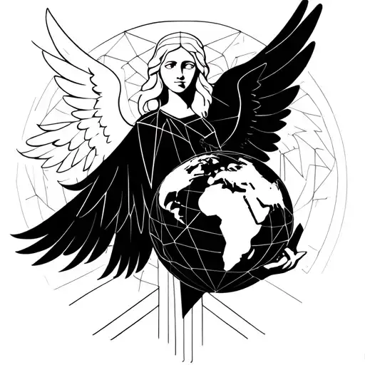 Angel Holding The World