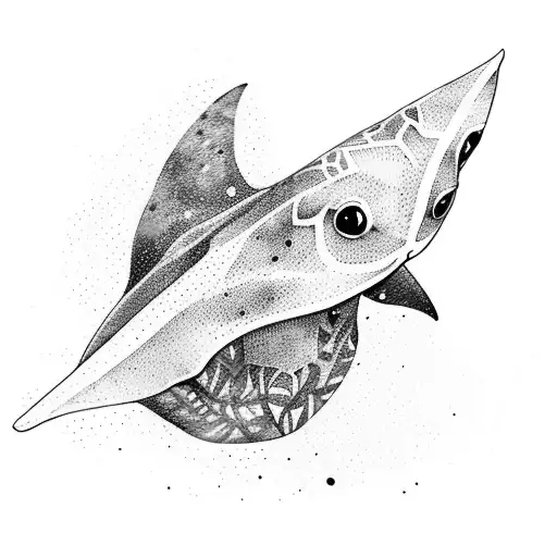Water Color Manta Ray