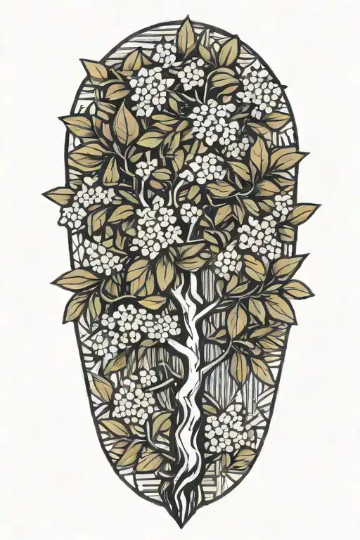 Olive Tree Hydrangea Flower