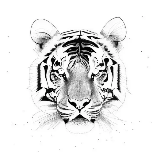 Abstract Lightinig Nature Tiger