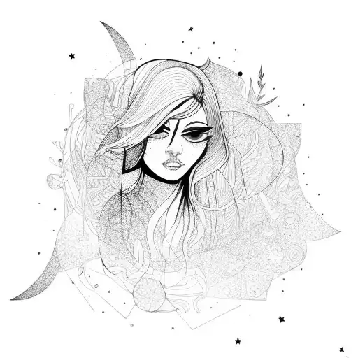 Abstract Lightinig Nature Girl