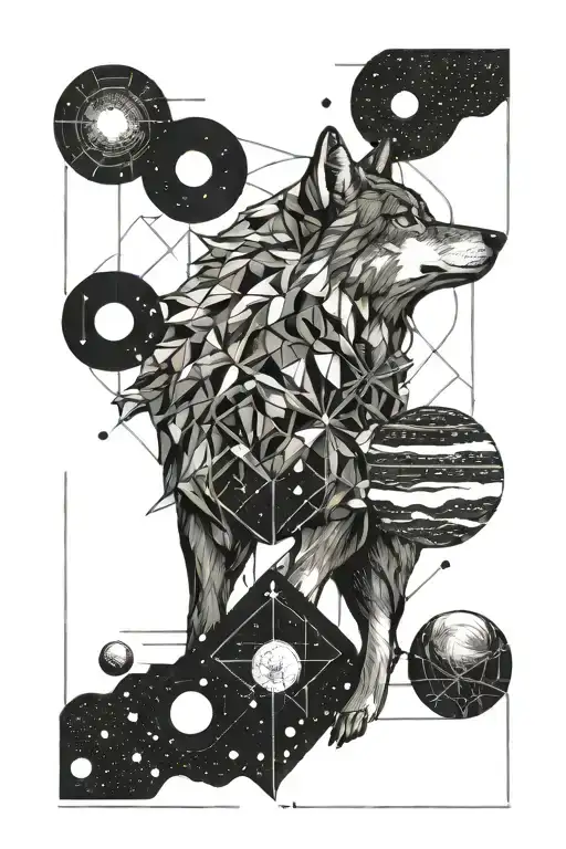 Wolf And Solar System Planets