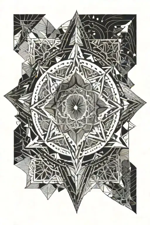 Mandala Merkaba Sacred Geometry Psychedelic Patterns