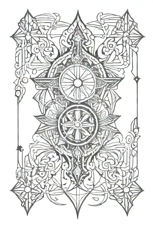 Catholic Art Aesthetic Tattoo Design