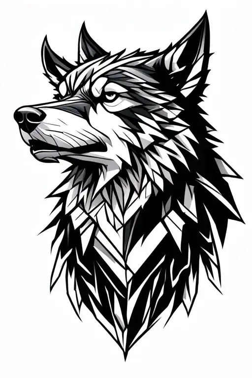Viking Wolf Head