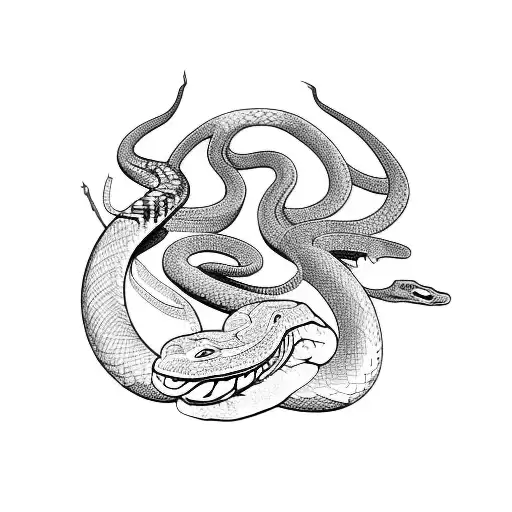 Snake Eating It's Tail