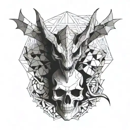 Dragon And Skull
