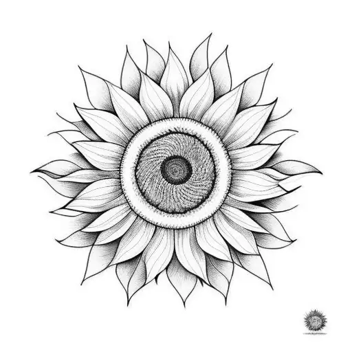 Sunflower With A Cardinal