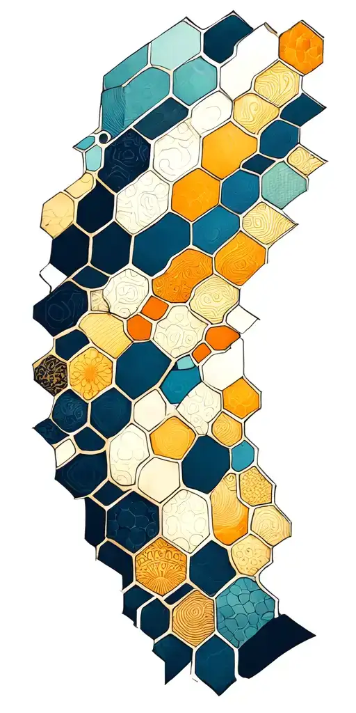 Honeycomb Sleeve With Light Shading