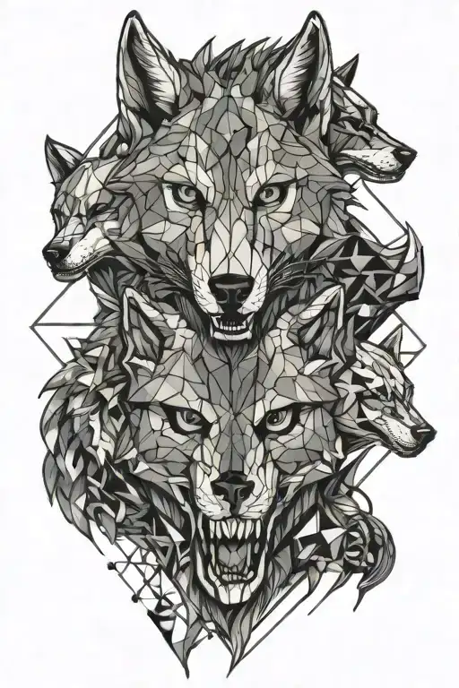 Skulls And Wolf