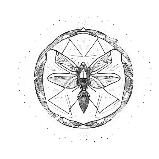 A Firefly On A Black Background