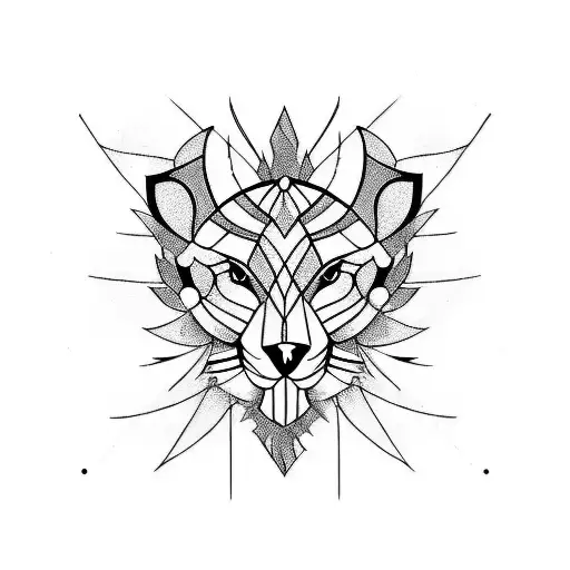 Black Band With White Designs